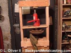 Homemade hydraulic press