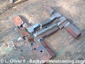 broken lathe carriage