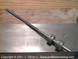 feedscrew and homemade setscrew collars