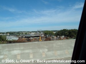 Scrapyard from the highway